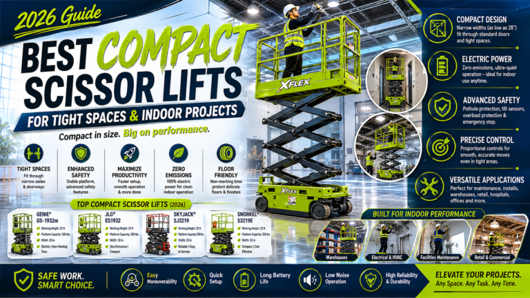 Best Compact Scissor Lifts for Tight Spaces & Indoor Projects (2026 Guide)