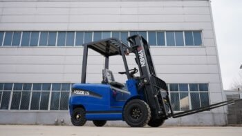 New 2025 TYPHON VIGOR 1.5 Blue Electric Forklift 1.5 Ton Lifter Lift Truck Jitney Hi-Lo