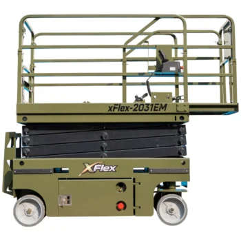TYPHON xFLEX-2031EM 1.2 Ton Electric Mini Scissor Lift with 20ft Max Platform Height and 19.7" Platform Extend