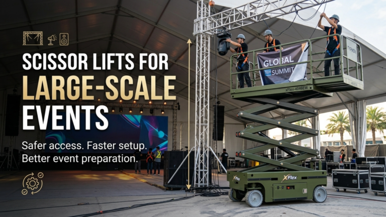 The Role of Scissor Lifts in Large Scale Indoor and Outdoor Events