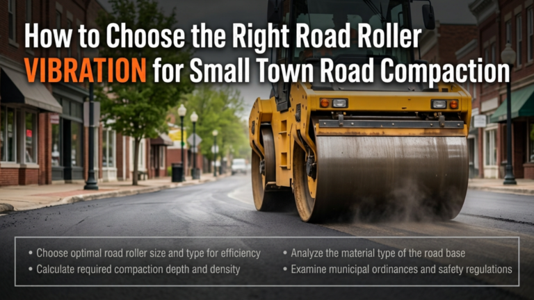 How to Choose the Right Road Roller Vibration for Small Town Road Compaction