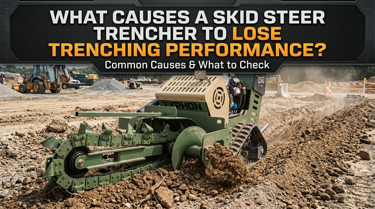 What Causes a Skid Steer Trencher to Lose Trenching Performance?